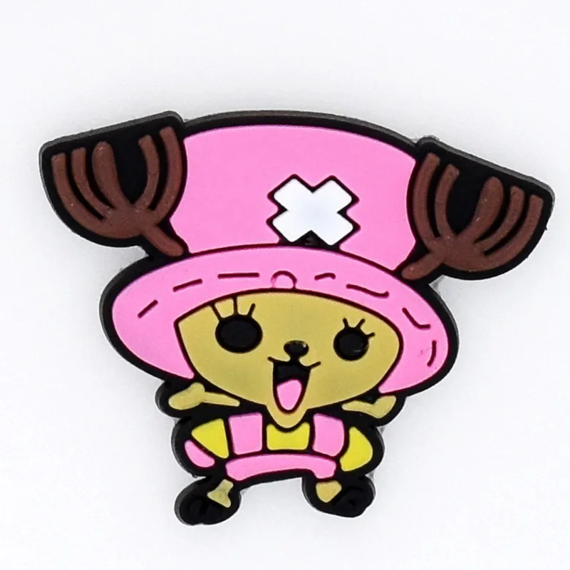 1 шт. подвески для обуви из ПВХ аксессуары Луффи мультяшное украшение croc jibz