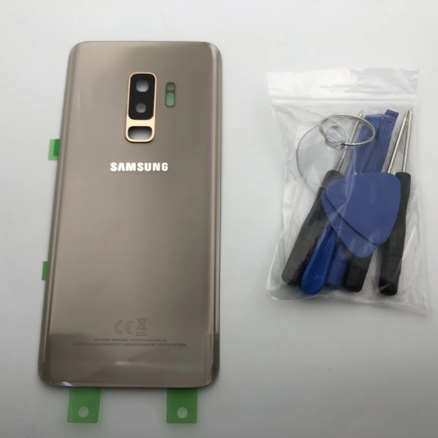 S9 Запасное стекло для samsung Galaxy S9 Plus G965 G965F G965FD крышка батареи Задняя Дверь Корпус G960 G960F G960FD+ инструмент
