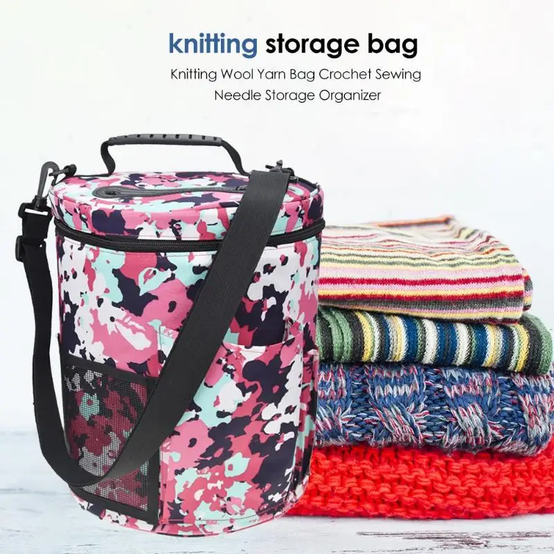 Портативная женская сумка-тоут шерстяные сумки для хранения крючки вязания