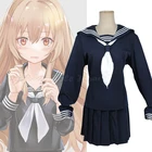 Аниме тигр х Дракон Айсака Тайга косплей костюм полный комплект для взрослых женщин школьная форма темно-синий JK Сейлор костюм парик ролевые игры C59M279