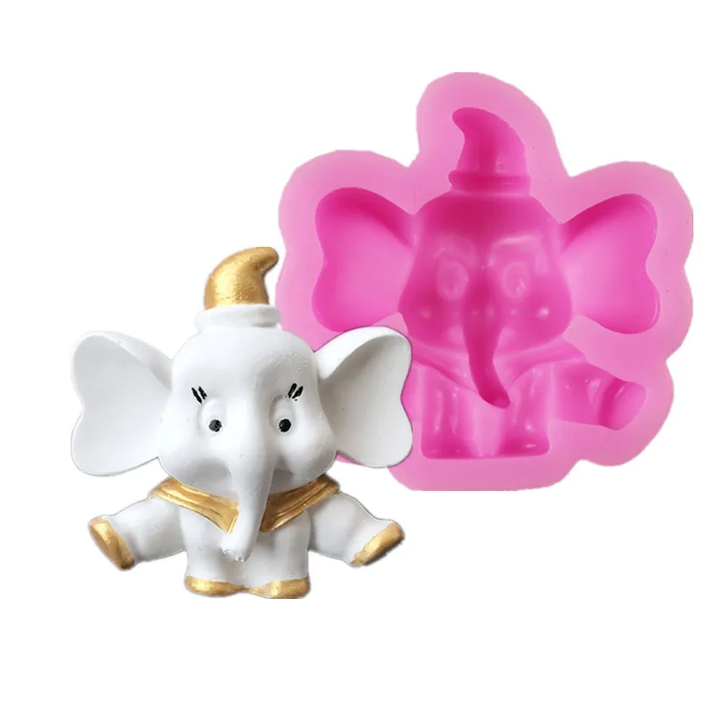 Силиконовая форма в виде слона животного торта силиконовая для помадки шоколада