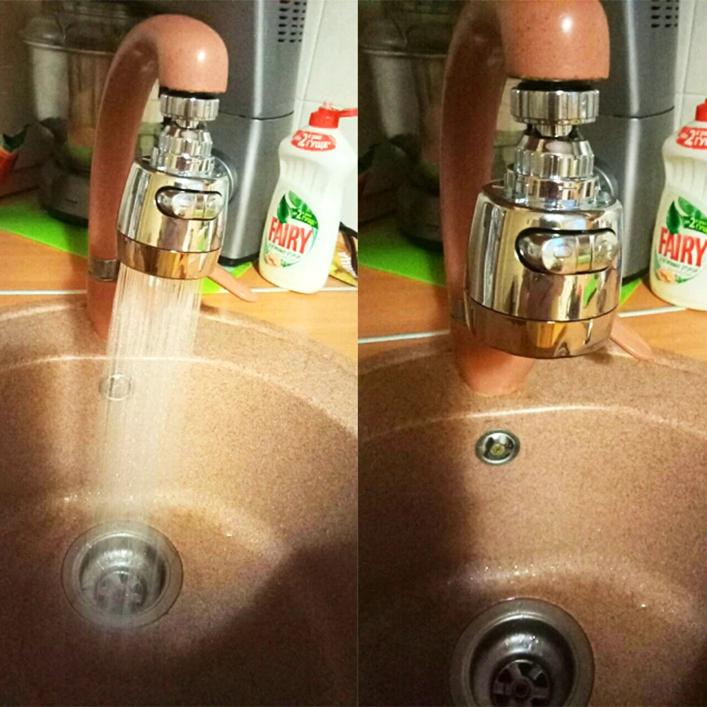 

360 Rotatable Bent Water Saving Tap Aerator Diffuser Faucet Nozzle Filter Water Swivel Head Kitchen Faucet Adapter Bubbler