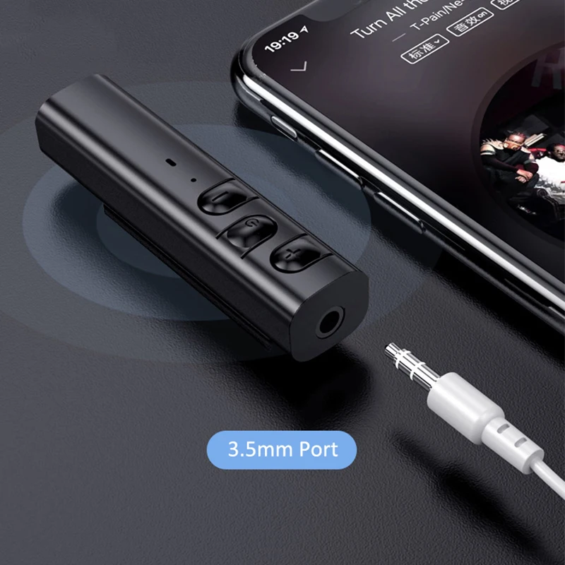 For MP3 Car PC Headphones 3.5mm Jack Wireless Bluetooth 5.0 Receiver Aux Audio Adapter Support TF Card Earphone Music | Мобильные