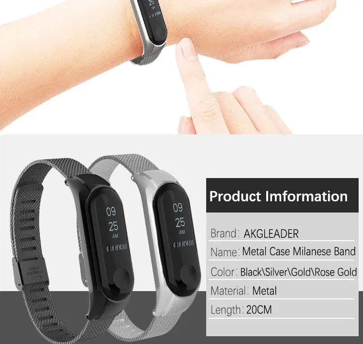 Для mi Band 4 металлический браслет из нержавеющей стали для Xiaomi mi Band 2 3 браслет браслеты для наручных часов Pulseira mi band 4 3 браслет для наручных часов