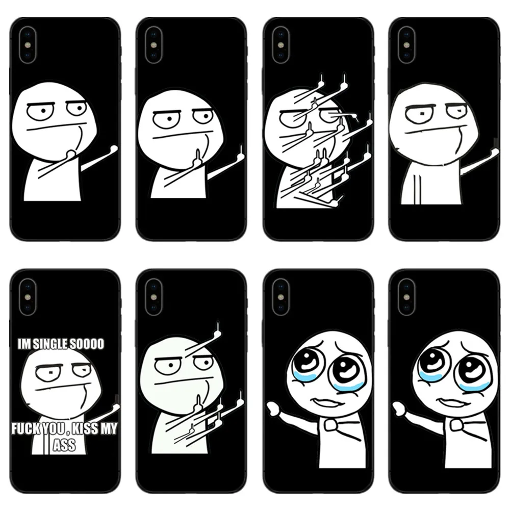 Забавный чехол для телефона с мультяшным рисунком iphone 6S 6 7 8 Plus X XS XR Max 5