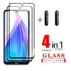 Защитное стекло на Redmi Note 8t, Защита экрана для Xiaomi Redmi Note 8, 9 T, 9s, 10, 10s, зеркальные линзы для камеры 2021, закаленные очки