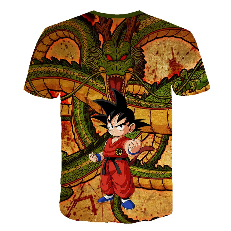 Новинка года, Детская футболка с 3d принтом Dragon Ball DBZ Bulma Super Saiyan vegeta футболка с японским аниме летняя модная детская футболка