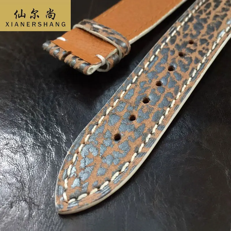 

New Handmade Shark Skin Watch Band Custom Universal Watchbands Men Women Strap 14MM 16MM 18MM 20MM 22MM Genuine Leather Belt 19