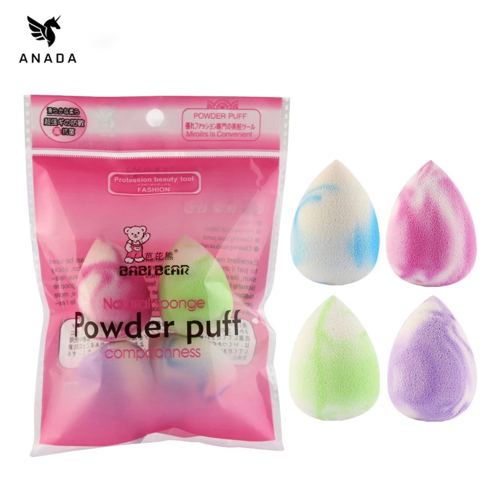 

4 шт Мини Красота мягкая губка для макияжа лицо для носа и лица основа жидкий порошок косметический инструмент новый