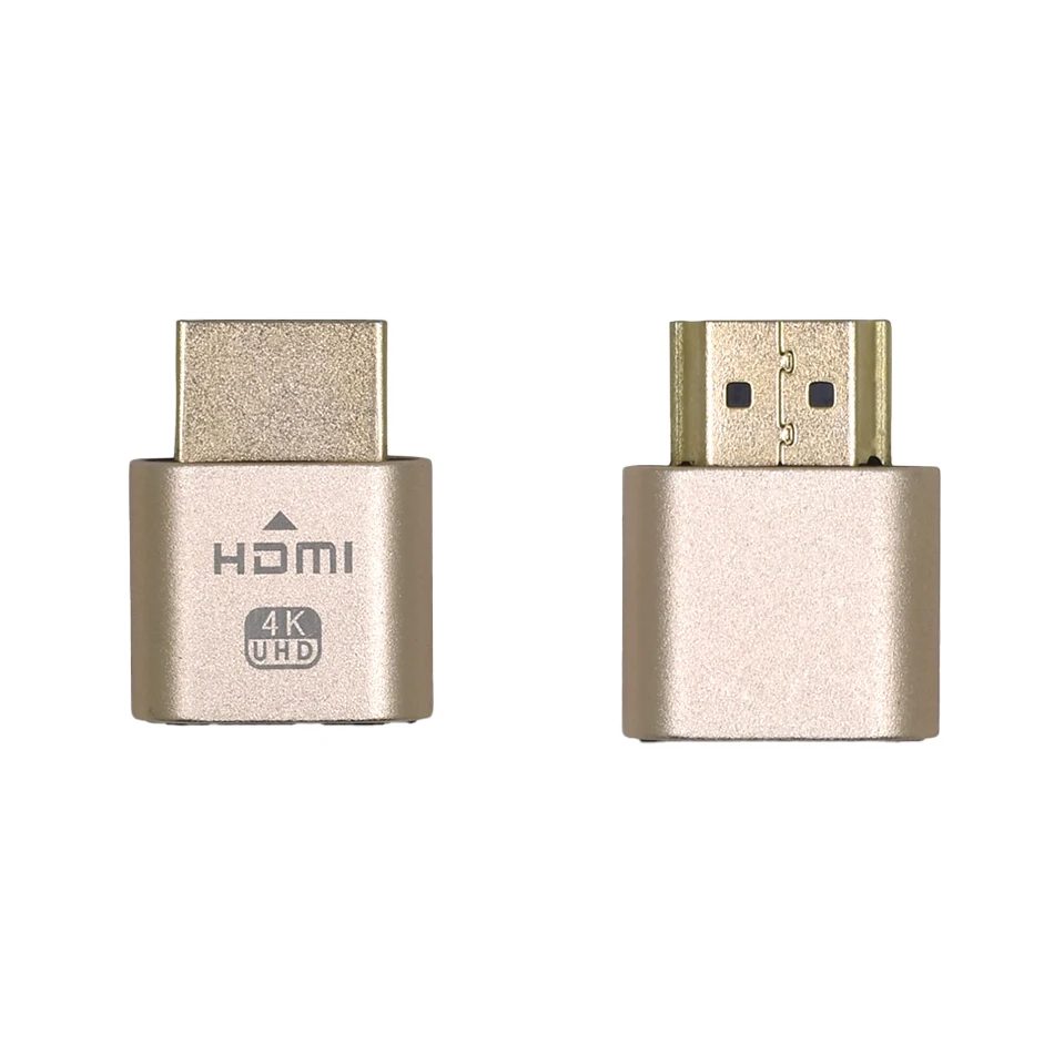 50PCS HDMI Virtual Display 4K DDC Plug EDID Cheat Virtual Plug Dummy Emulator Adapter for Bitcoin Mining