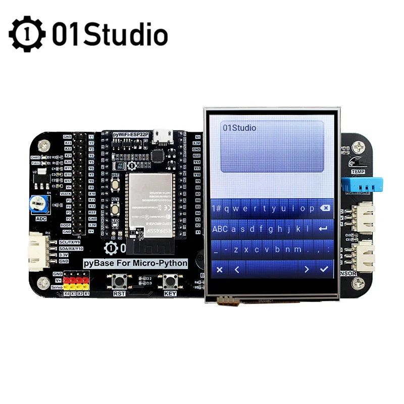 01Studio 3.2'' SPI Inch TFT LCD Resistive Touch Screen Modul pyBorad Development Micropython Accessory LittleVGL