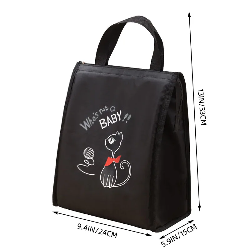 

Big Insulated Lunch Bag Waterproof Canvas Tote Cooler Bag Travel Outdoor Breakfast Lunch Container