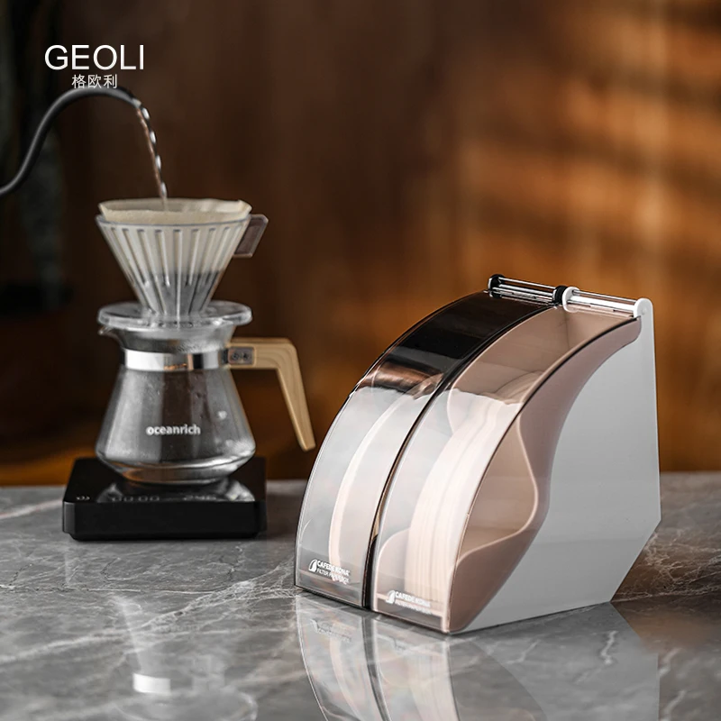 Коробка для фильтрации бумаги с крышкой пластиковая Пылезащитная стойка