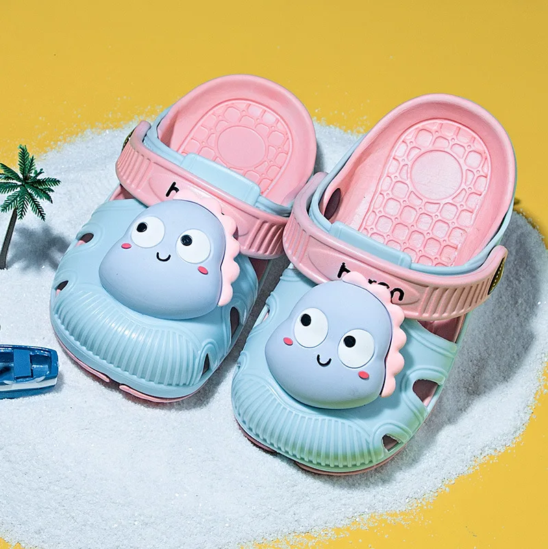 

Slipper Sandals 12M-6Y Summer Cartoon Kids Beach Sandals Boys Girls Slippers Children Bath Flip Shoes Cute Cartoon Baby Shoes