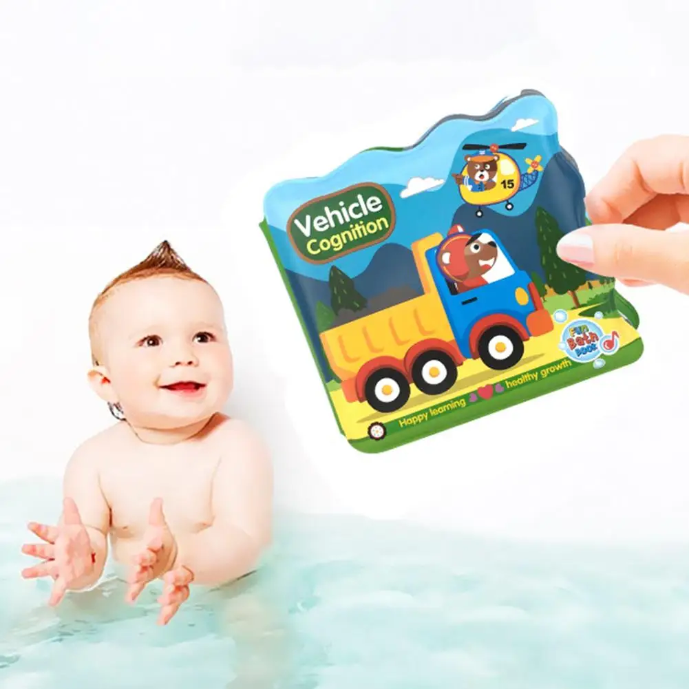 Cartoon Animal Sports Waterproof EVA BB Device Baby Bath Book Education Toy