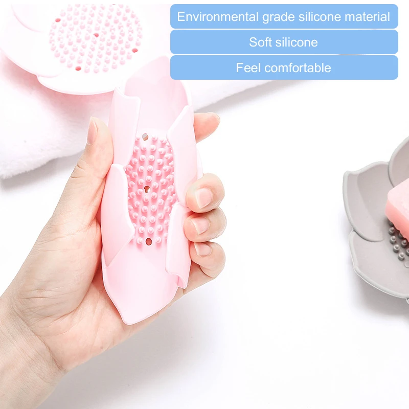 Портативная силиконовая мыльница креативный для ванной комнаты элегантный