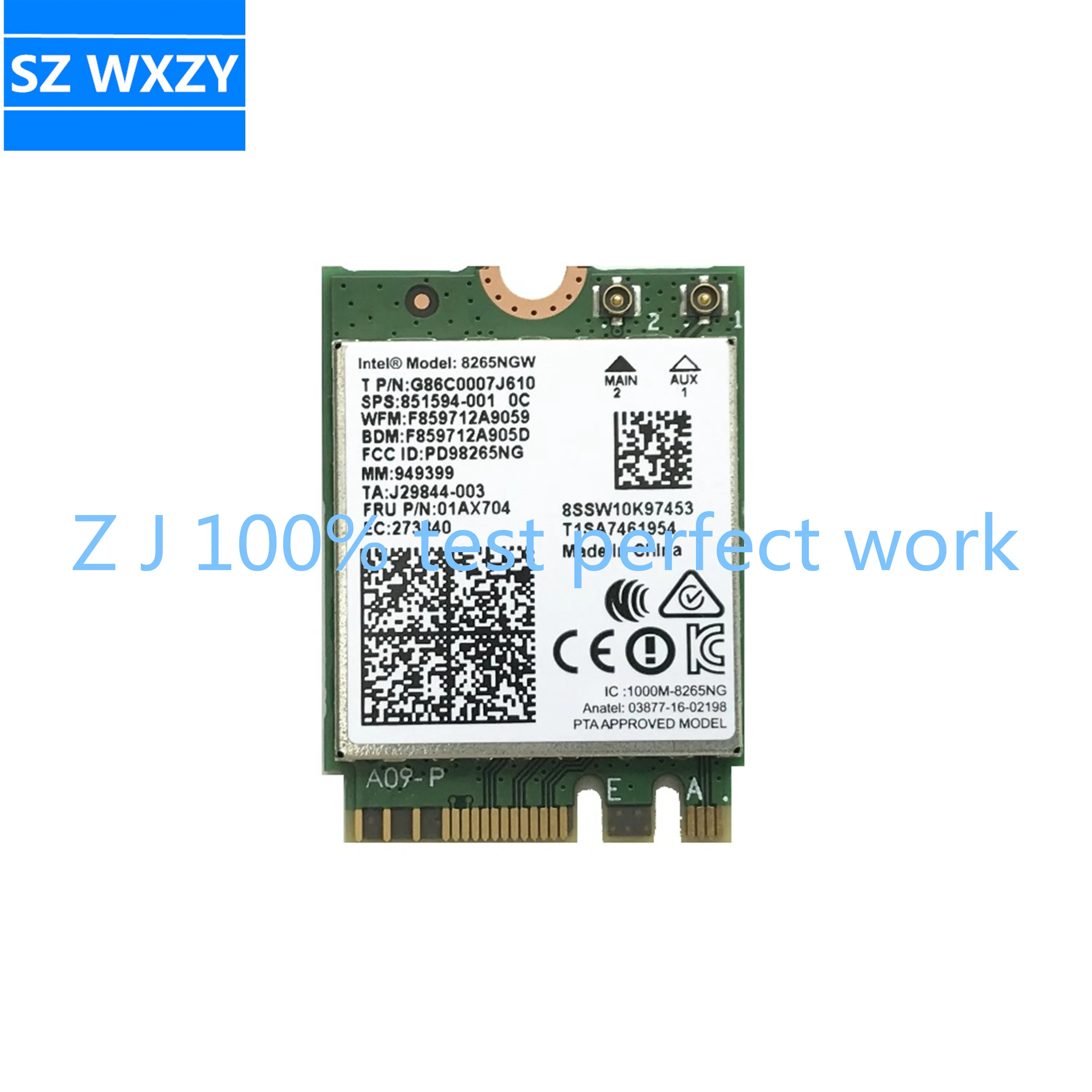 Новый двухдиапазонный беспроводной-AC 8265 8265AC 8265NGW NGFF Wifi для HP 820 G3 840 420 440 SPS 851594-001 FRU