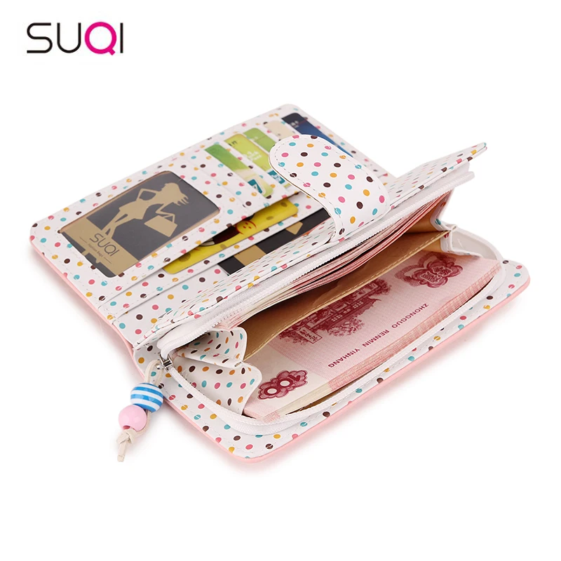 Прекрасный женский кошелек для девочек-подростков модный кожаный бумажник