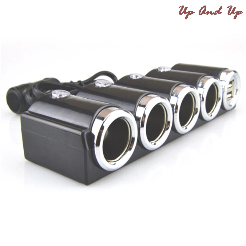 

Doul USB Multi Socket разветвитель автомобильного прикуривателя Plug Adapter Зарядное устройство адаптер для зарядного устройства 1 шт. 4 в 1 DC 12 В/24 В