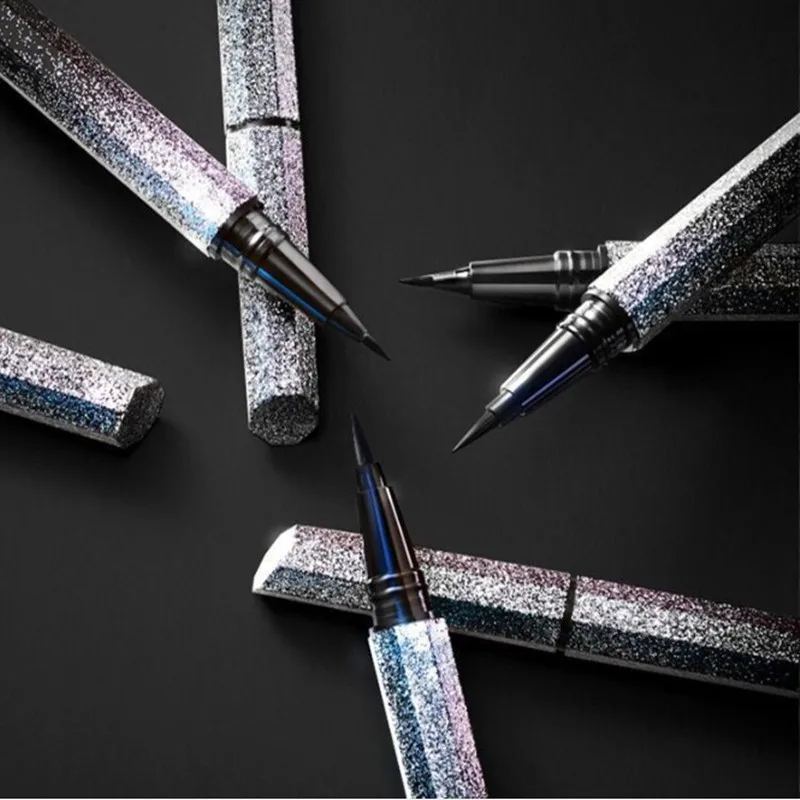 Подводка для глаз жидкая с двумя головками модная черная коричневая 3d подводка