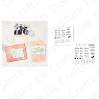 calendar clear stamps for diy scrapbooking paper making crafts template handmade card embossing decoration new arrived 2021