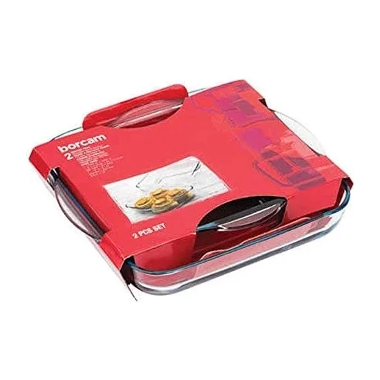 Набор современных квадратных подносов Pasabahce Pyrex 159028 кухонные аксессуары для