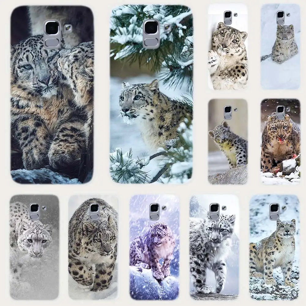 Мягкий чехол из ТПУ для Samsung Galaxy J6 J8 J5 J7 J4 Plus 2018 2016 2017 EU Prime Pro CORE Animal snow leopard|Бамперы| |