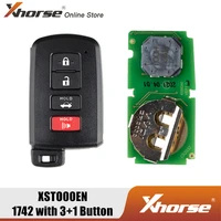 xhorse xm smart key shell 1742 31 button with xm smart key pcb xsto00en for toyota support re generate