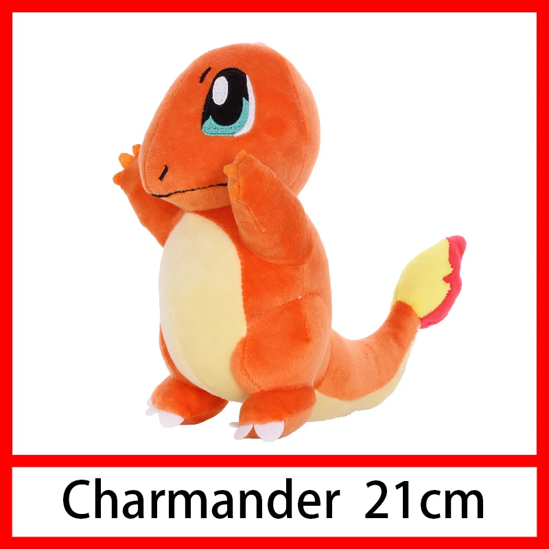 Пикачу Squirtle Charmander Bulbasaur Eevee Jigglypuff Mewtwo плюшевый снорлакс кукла мягкая чучела Подвеска Дети Детские игрушки Подарки - Цвет: Charmander 21cm