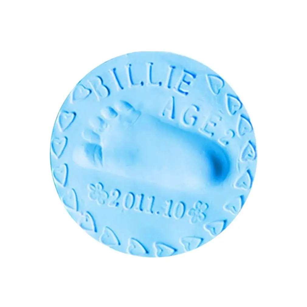 Детская ручная печать грязевая ручная и ножная детская ручная печать бизнес ручная печать Ультралегкая глина - Цвет: Синий