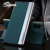 magnetic leather flip case for samsung a12 a32 a02 a21s a42 a52 a72cover plating pu leather flip stand full protection hard case