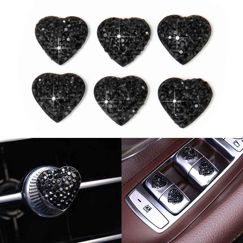 Черный Автомобильный Стразы с креплением на вентиляционное отверстие коробка