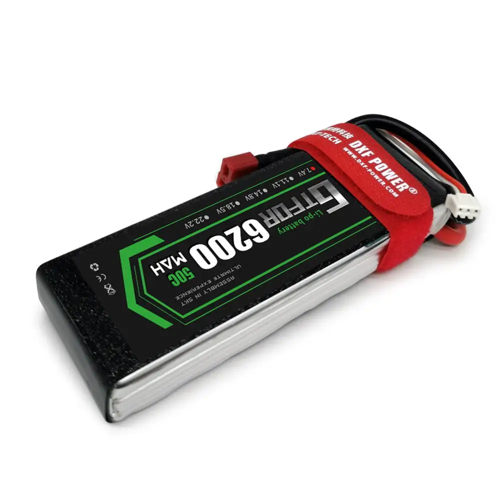 

GTFDR 2S 7.4V Lipo Battery 6200mah 50C-100C XT60 T Deans XT90 EC5 50C For Racing FPV Drone Airplanes Off-Road Car Boats RC Parts