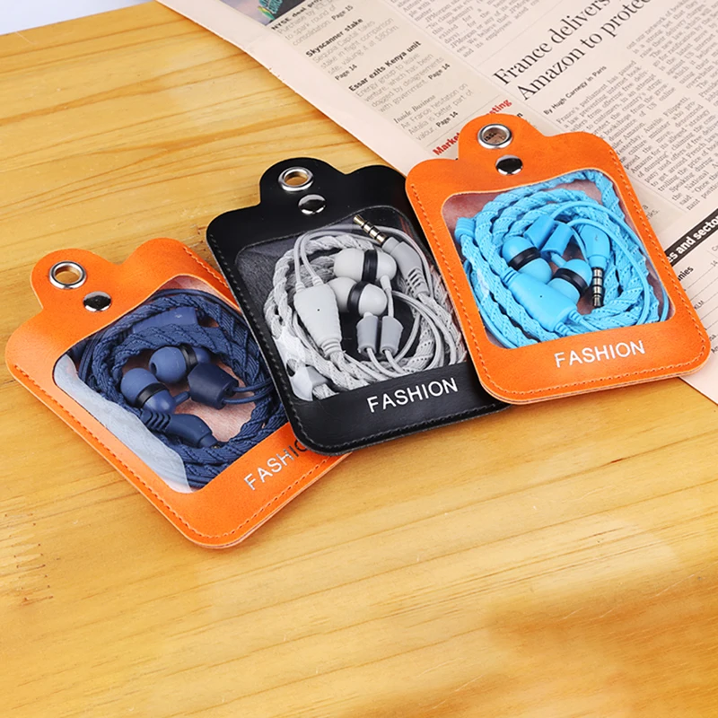 1 шт. портативные проводные наушники 3 5 мм спортивные вкладыши с плетеным