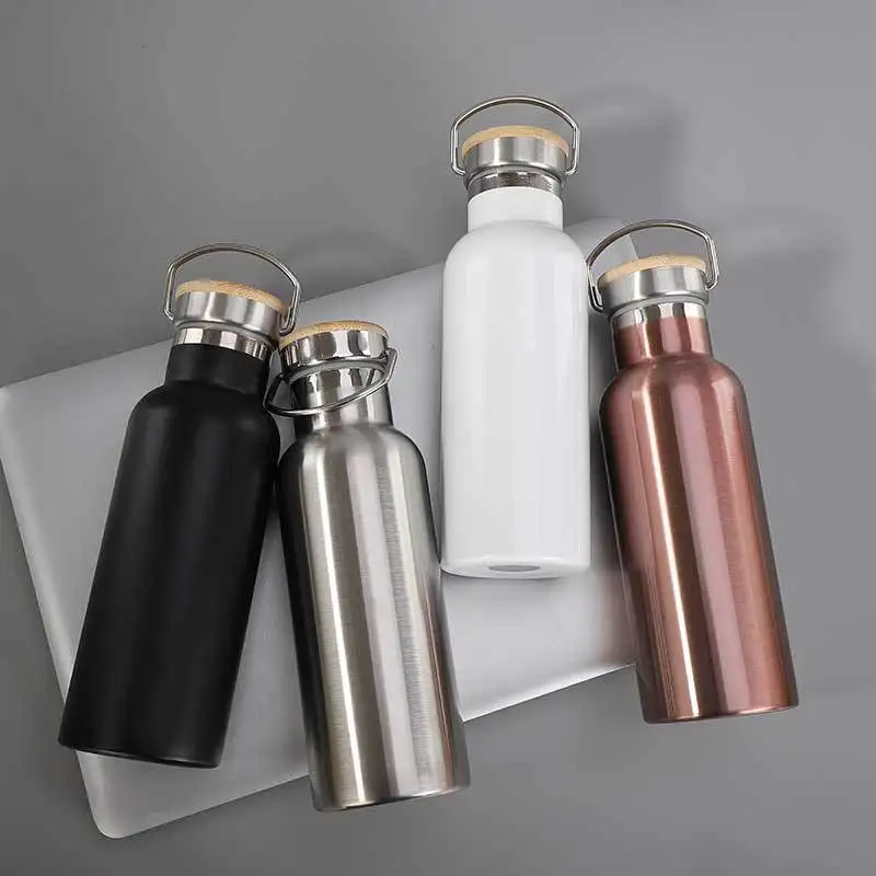 Бутылка для горячей и холодной воды из нержавеющей стали 500/1000 мл вакуумная