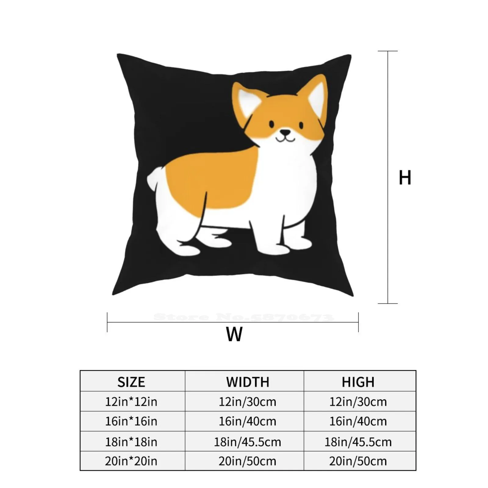 Черная наволочка Skeeter в спальню для офиса обнимающая корги собака животное Чиби
