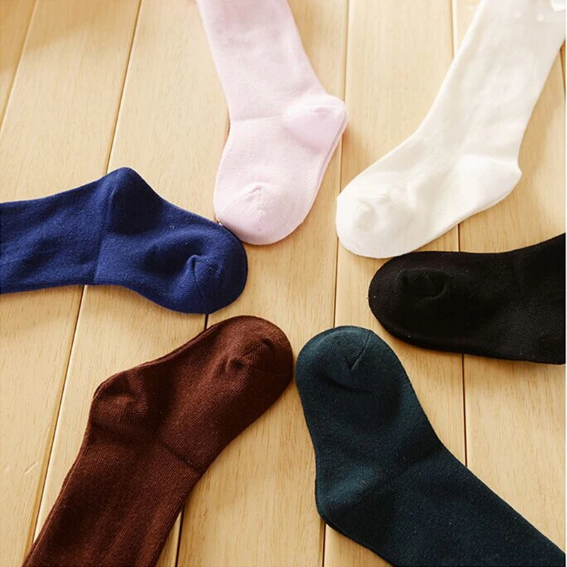 2019 г. Новые Мягкие хлопковые зимние детские чулки колготки для маленьких девочек