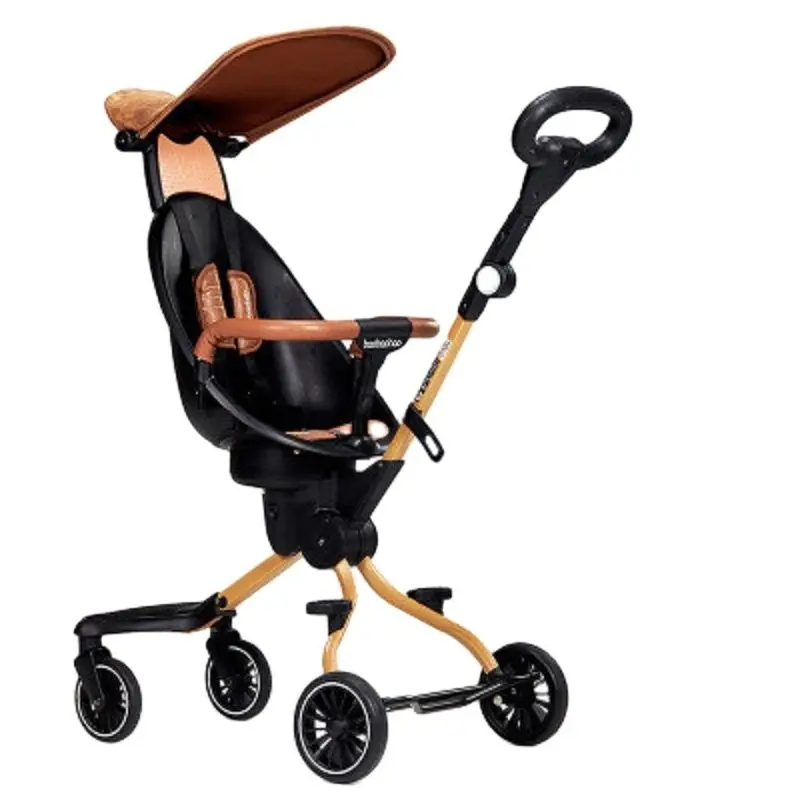 

Детская складная легкая двухсторонняя коляска, коляска с высоким обзором, вращающаяся на 360 градусов тележка