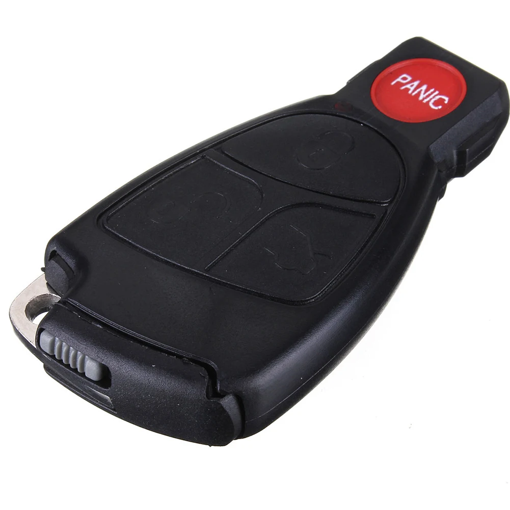3 кнопки + Panic Keyless Key Case черный с защитное крыло удаленные аксессуары держатель