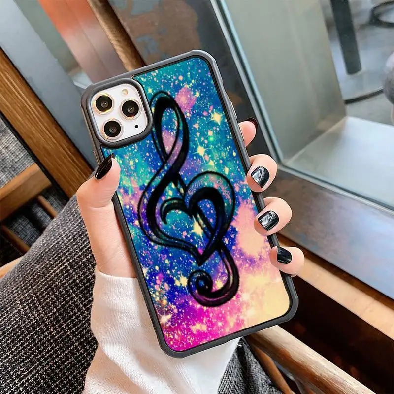 

Musical Notes Violin Classical Music Phone Case For Iphone 6 6s 7 8 Plus X Xr 11 12 Mini Pro Max PC Cover Fundas Coque