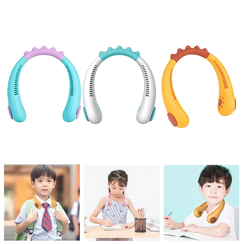 

Hand-free Neck Fan, Neck Fan, Portable USB Rechargeable Pocket Fan 1800mAh, 3 Wind Speeds, for Outdoor, Office, Travel