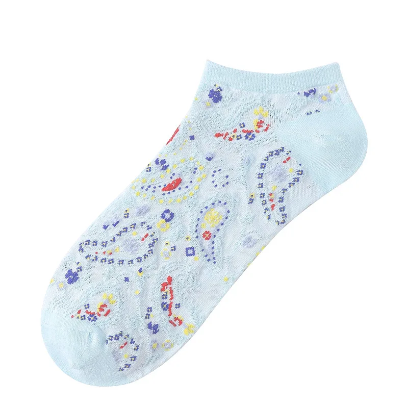 

Spring Summer Retro Embroidery Cotton Low Tube Women's Socks Fashion Small Fresh Sweet Ladies Sukka Ethnic Style Casual Sokken