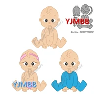 yjmbb 2021 new cute babys body parts metal cutting mould scrapbook album paper diy card craft embossing die cutting
