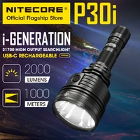 nitecore p30i strong light super bright 2000 lumens long range spotlight 1000 m usb c direct charging led flashlight lantern