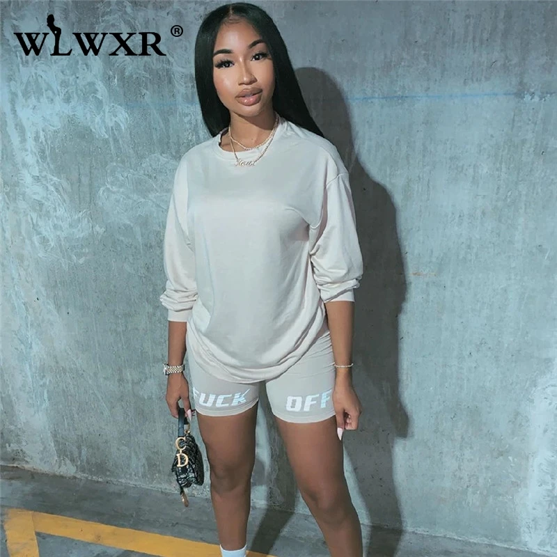 WLWXR комплект из двух предметов шорты для женщин костюм летние Клубные наряды