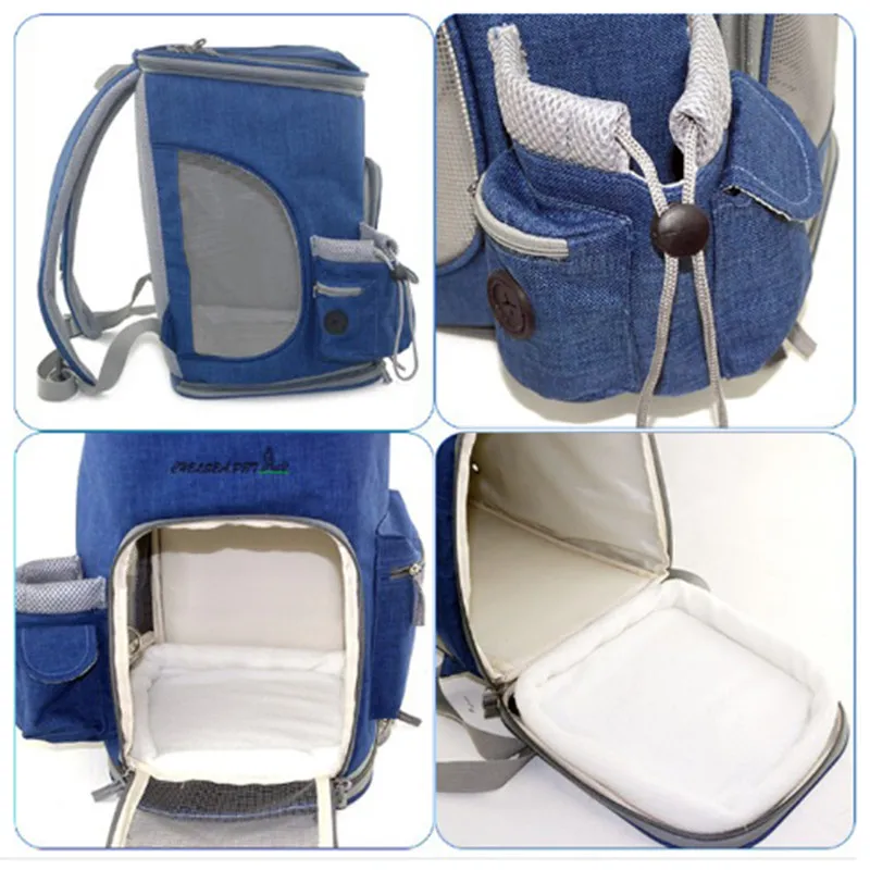 Складной рюкзак на плечо из льняной ткани для путешествий|Переноски собак| |