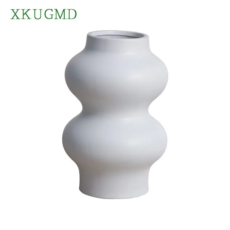 

Nordic Modern Michelin Ceramic Vase Sculpture Decoration Living Room Bedroom Office Home Decor Ornaments