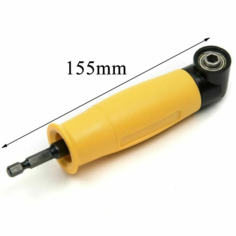 

90 Right Angle Extension Driver Drill Shank 1/4 Hex Drill Bit Socket Holder US