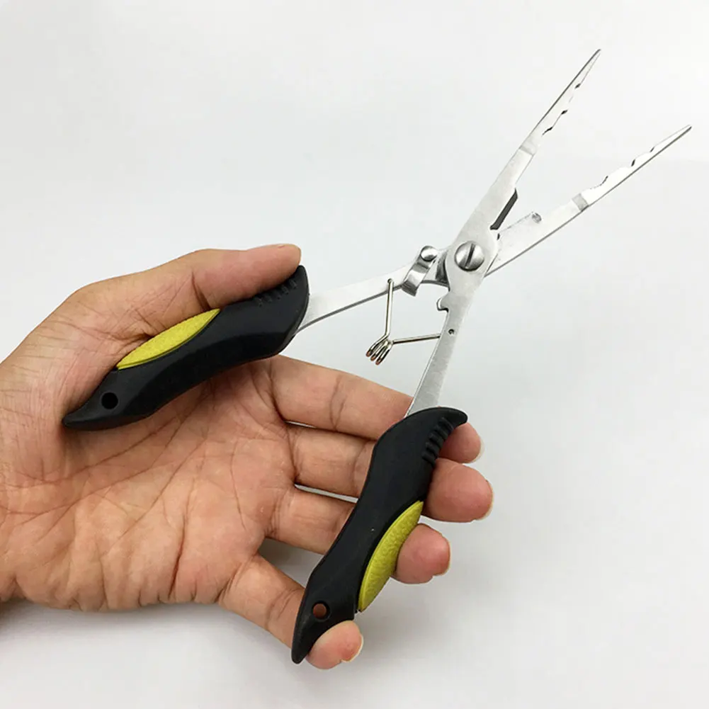 

Fishing Plier Scissor Braid Line Lure Cutter Hook Remover Etc. Tackle Tool Cutting Fish Use Tongs Multifunction Scissors 2 Pcs