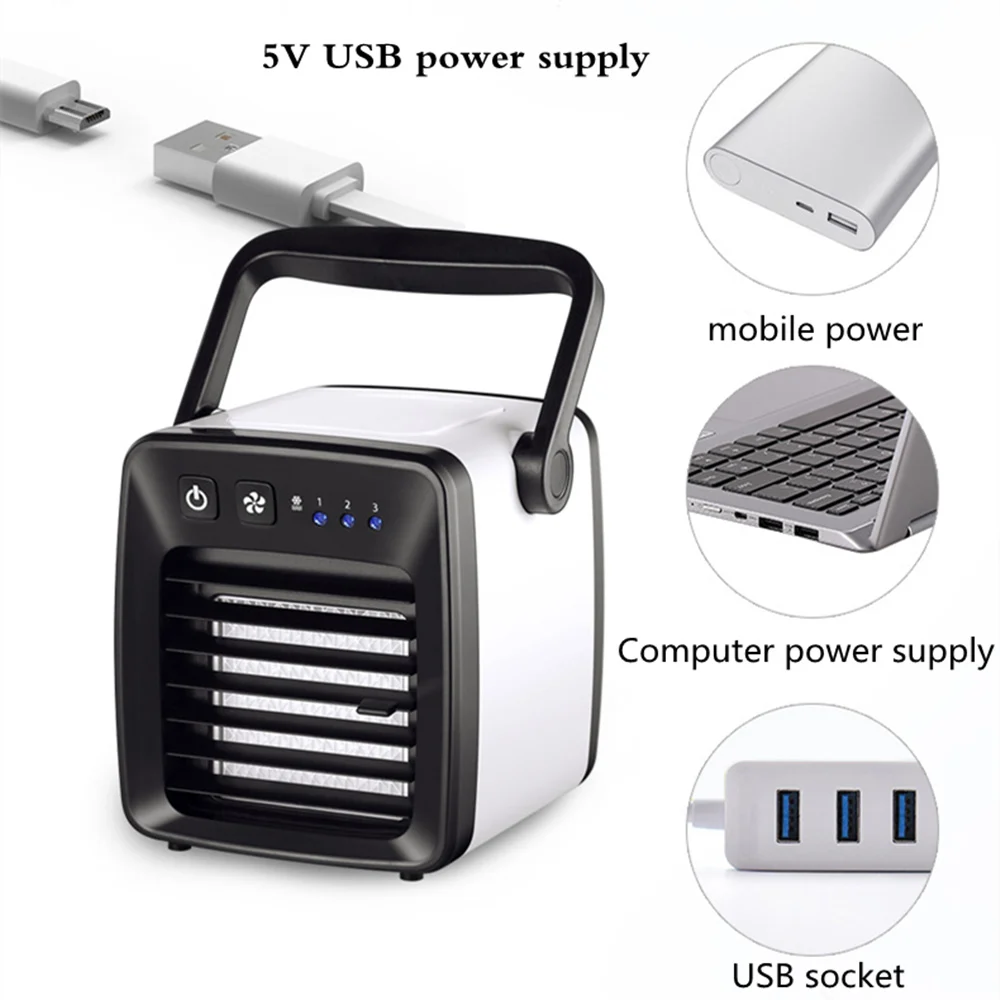 USB мини охладитель воздуха кондиционер вентилятор портативный кулер для офисной